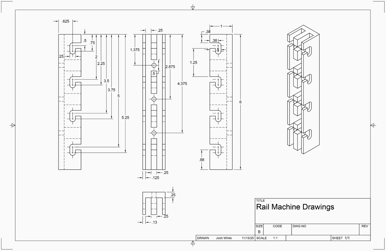 Rail Machine Drawings